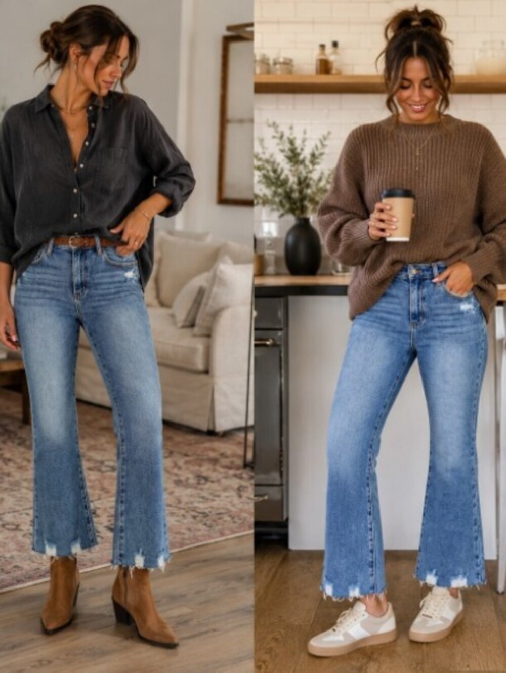 Judy Blue Kick Flare Jeans 7/28 Mid Rise Distressed Raw Hem NWT JB88979